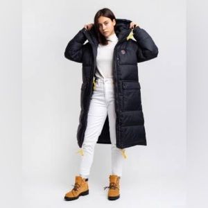 Fjallraven Expedition Long Down Parka in Black - Size M